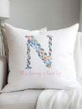 Koko Blossom personalised 100% cotton cushion 45x45cm - British product