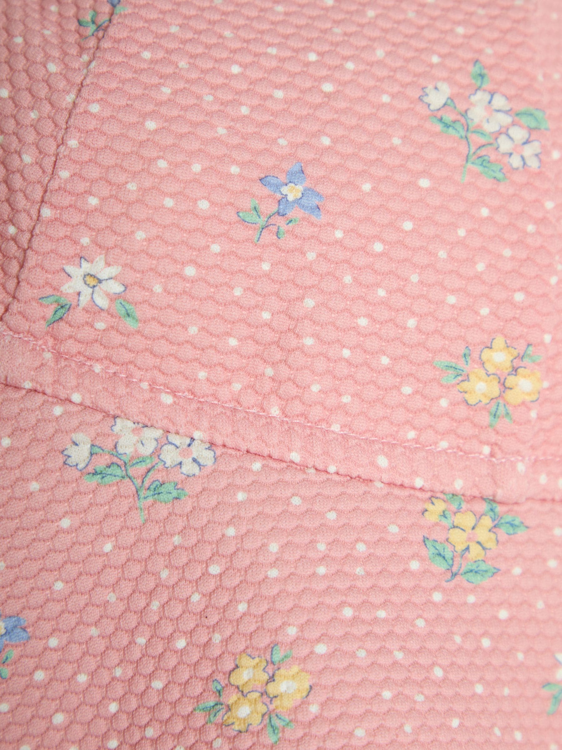 JoJo Maman Bébé pink ditsy floral floppy swim hat - British product