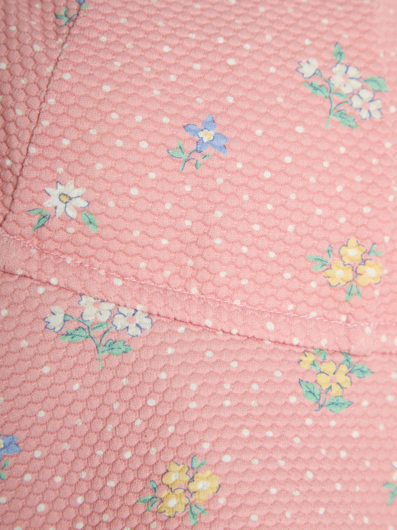JoJo Maman Bébé pink ditsy floral floppy swim hat - British product