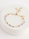 Estella Bartlett Amelia Howlite Bracelet Gold Tone Grey for Stress Relief