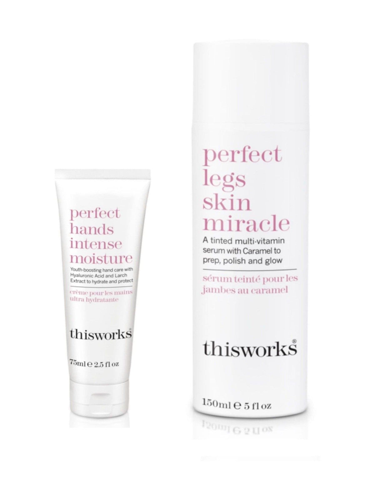 This Works leg serum and hand cream gift set (British brand)