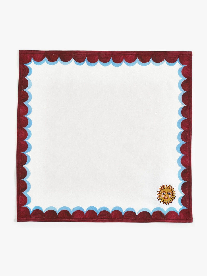Eleanor Bowmer white icon napkins set of 4 45.5cm, UK version
