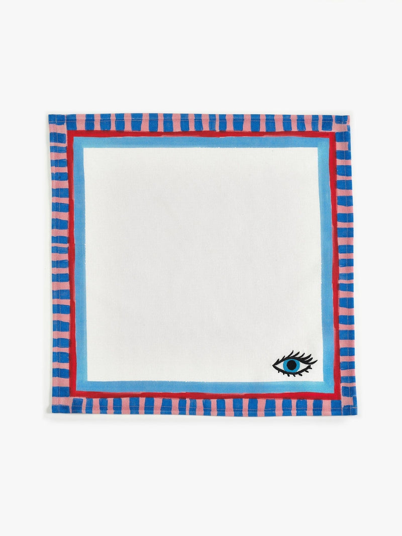 Eleanor Bowmer white icon napkins set of 4 45.5cm, UK version