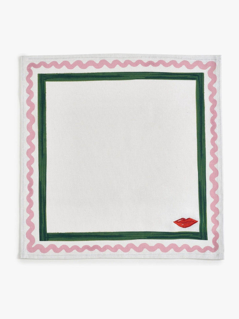 Eleanor Bowmer white icon napkins set of 4 45.5cm, UK version