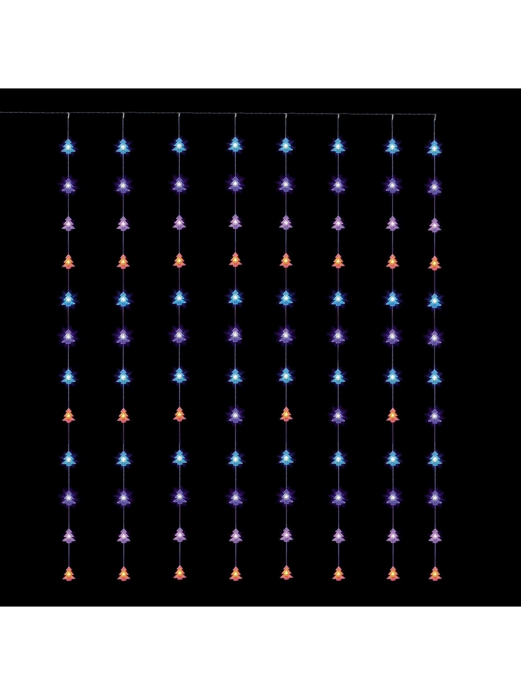 Premier Decorations rainbow tree LED curtain lights 1.2x1.2m (British brand)
