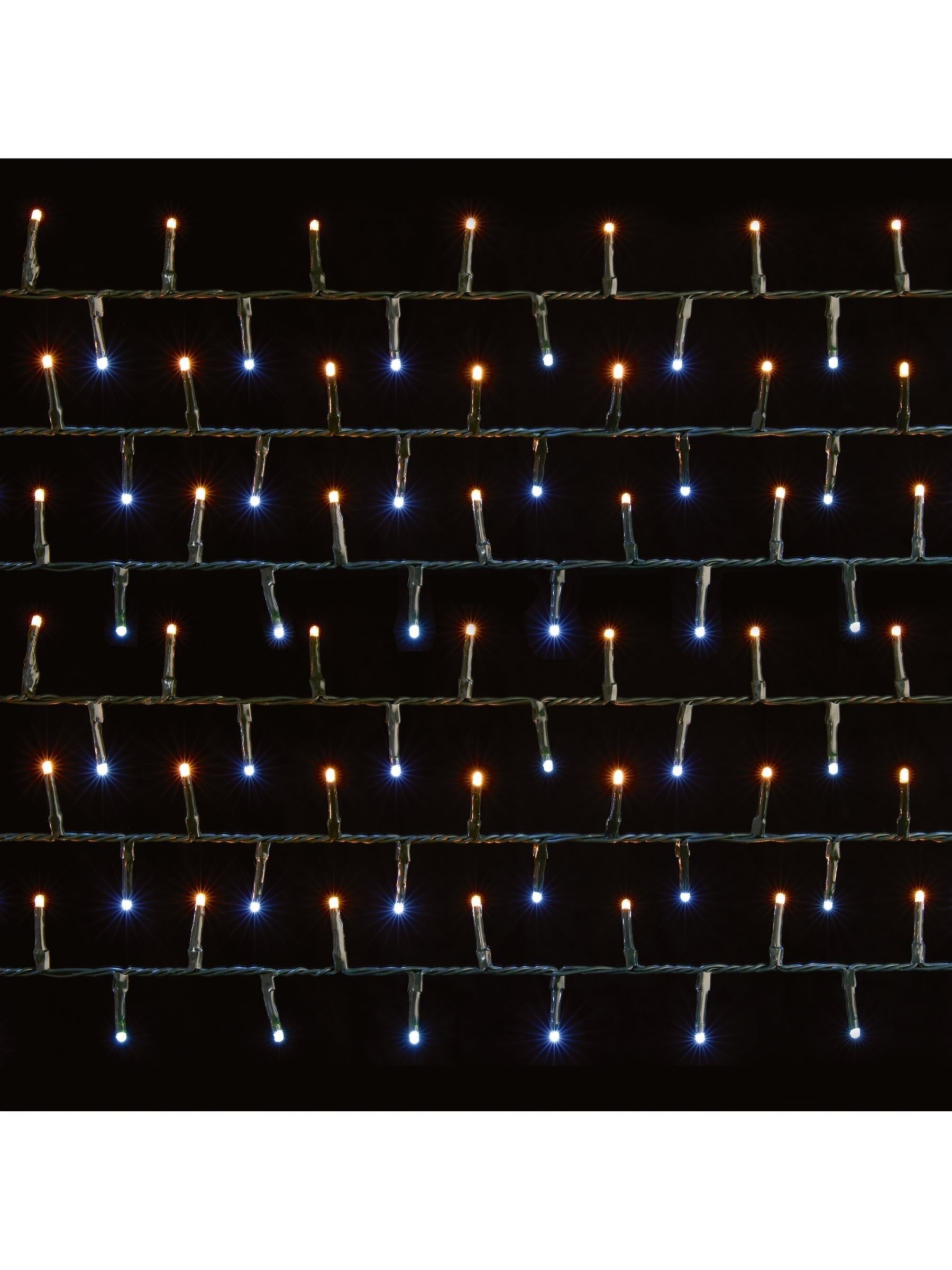 Premier Decorations warm white LED Christmas lights 18.7m (British brand)