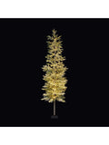 Premier Decorations Green Snowy Pre Lit Slim 4ft Christmas Tree with Warm White Lights