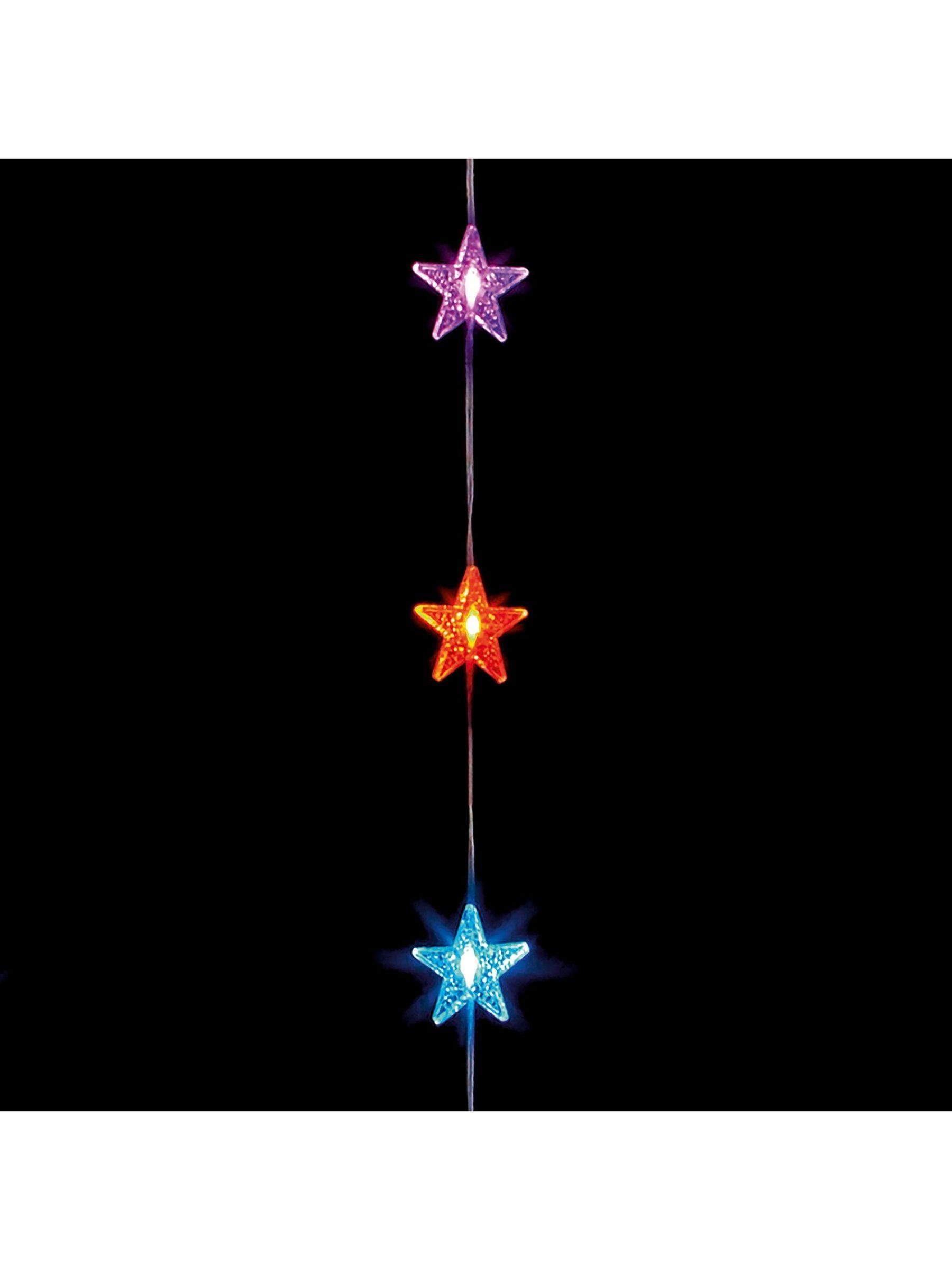 Premier Decorations Rainbow Star curtain lights 1.2m (British brand)
