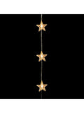 Premier Decorations white stars warm LED curtain lights 120cm, UK version