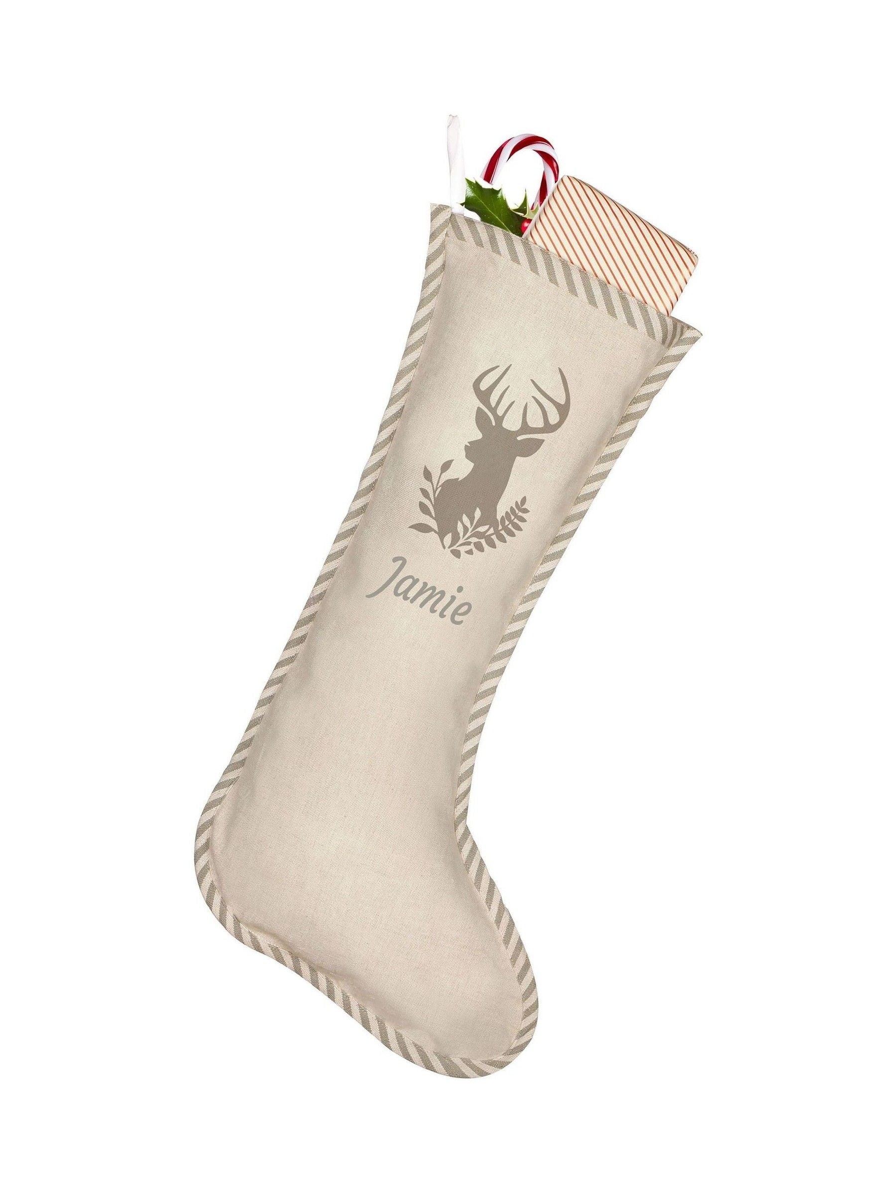 Dibor 100% cotton personalised stocking, imported from the UK