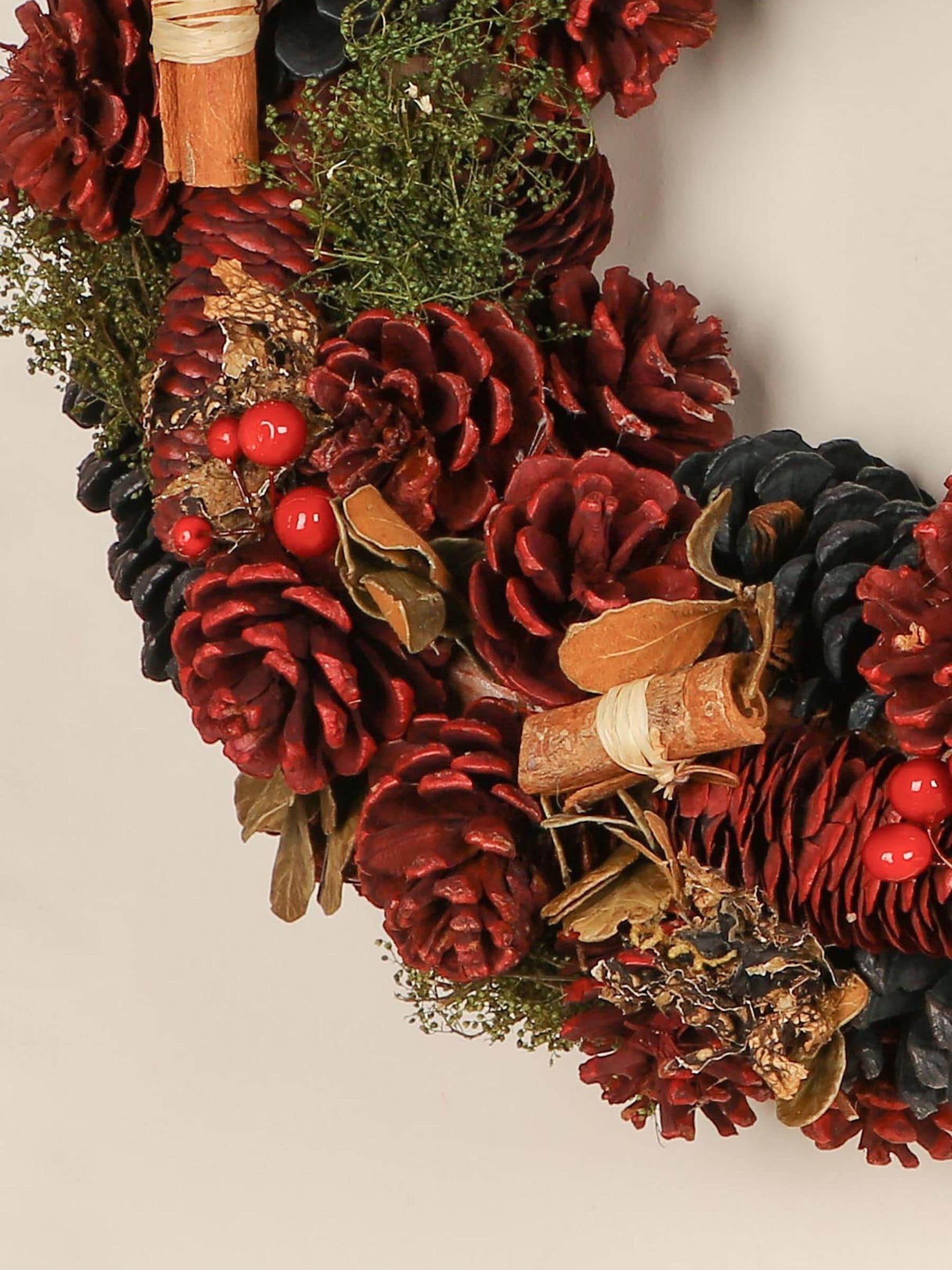 Personalisierter Dibor-Weihnachtskranz, 39 cm, importiert aus Großbritannien