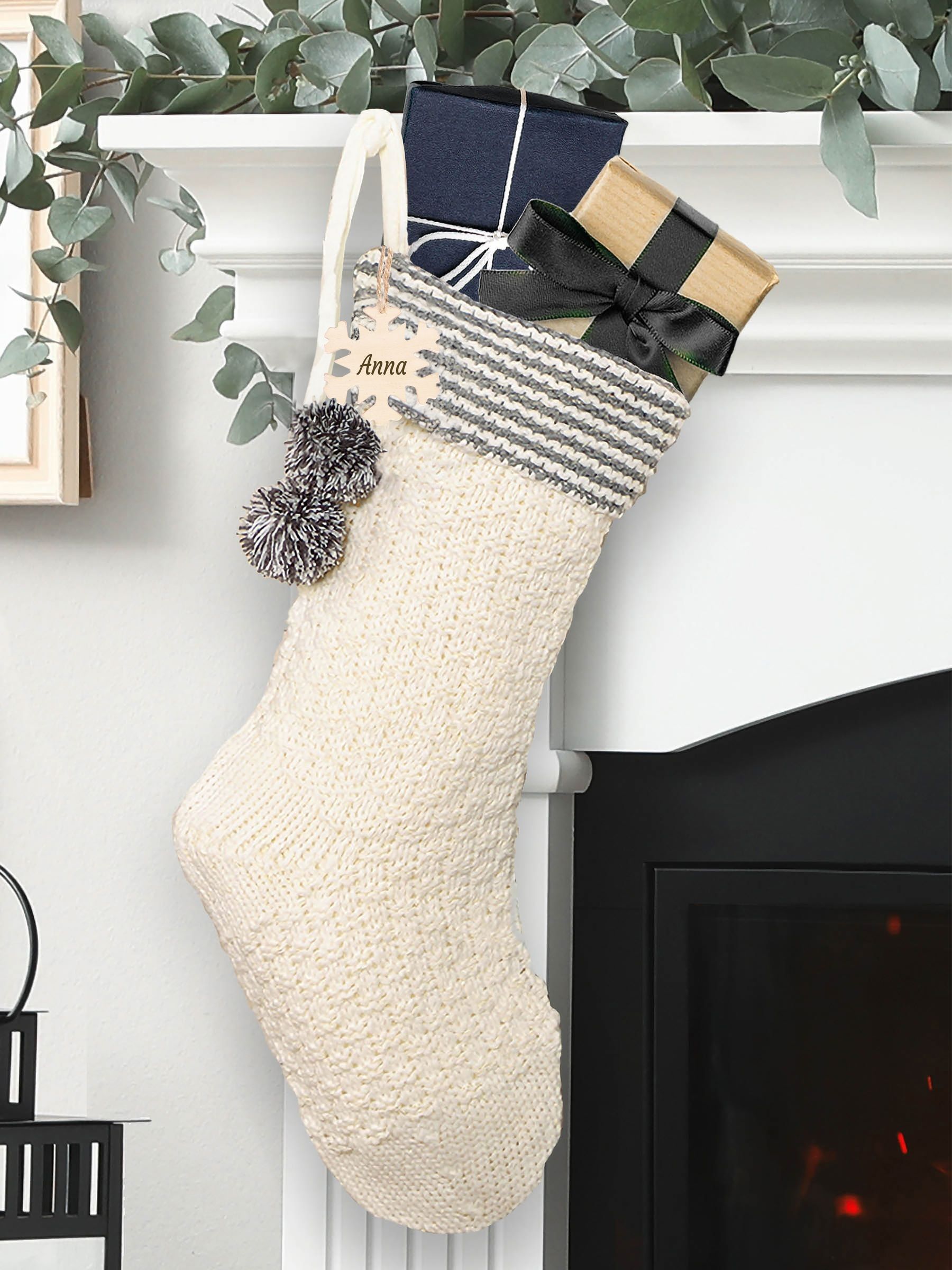 Dibor personalised Christmas stocking 48cm - British product