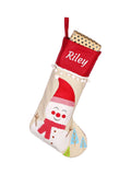 Dibor personalised Christmas stocking H45cm - British product