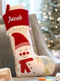 Dibor personalised Christmas stocking H45cm - British product
