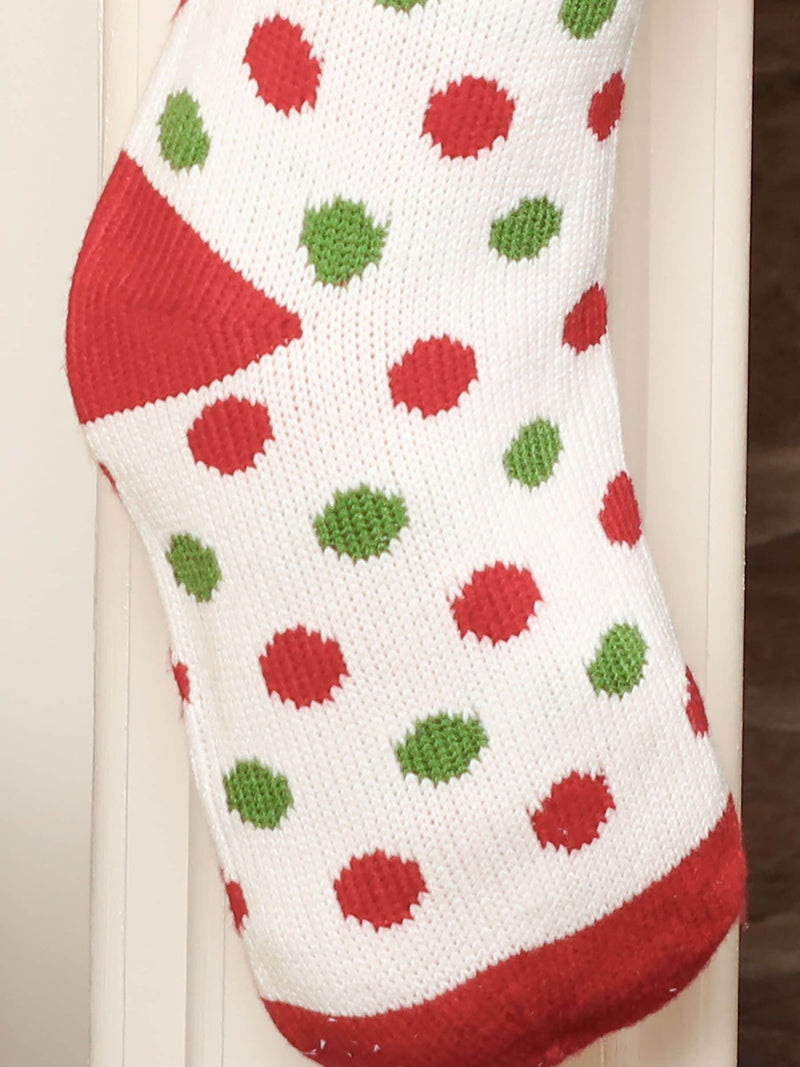 Dibor personalised polka dot Christmas stocking 58cm height - British product