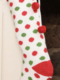 Dibor personalised polka dot Christmas stocking 58cm height - British product