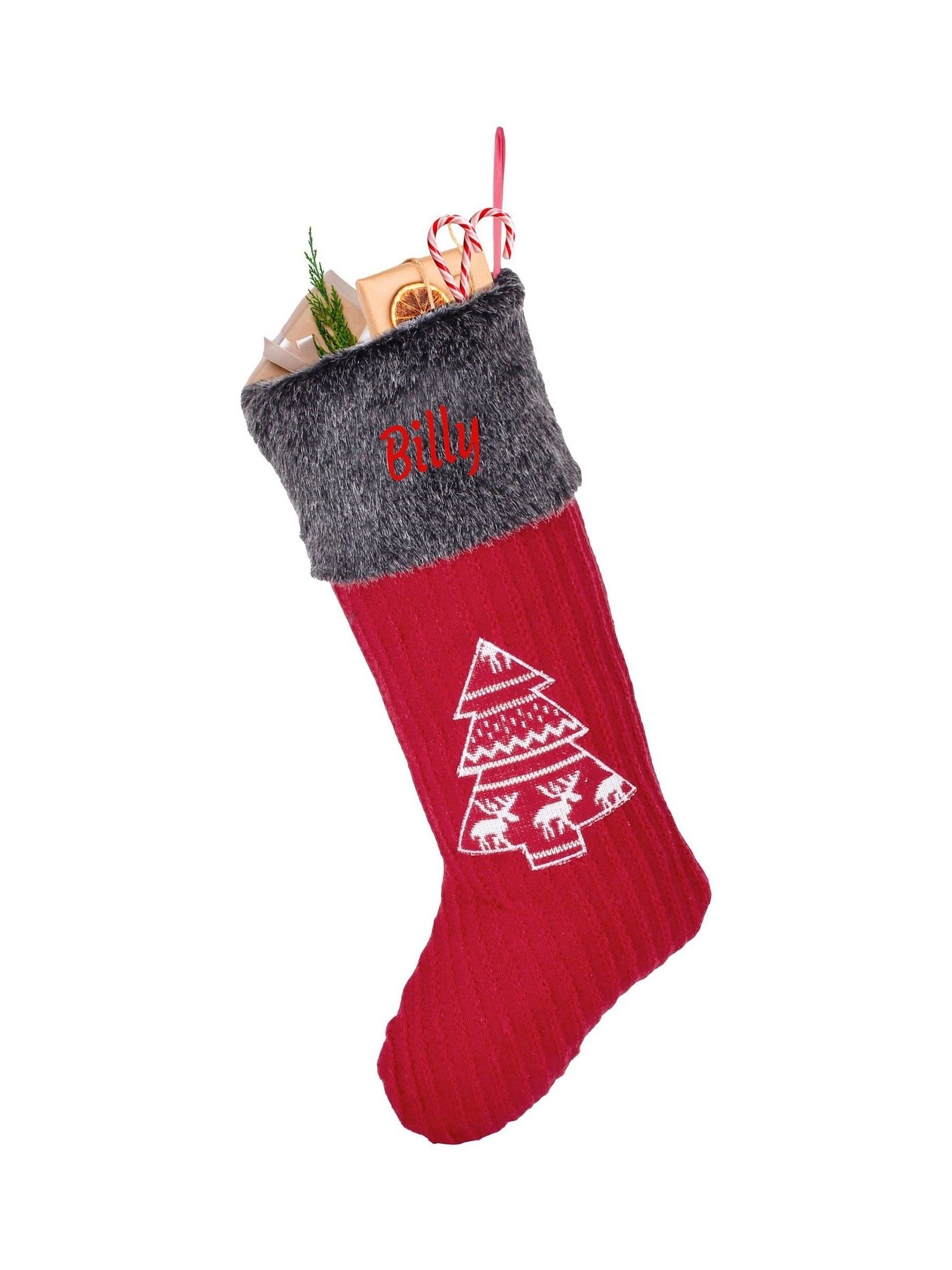 Dibor personalised Christmas stocking H51 W18cm - British product