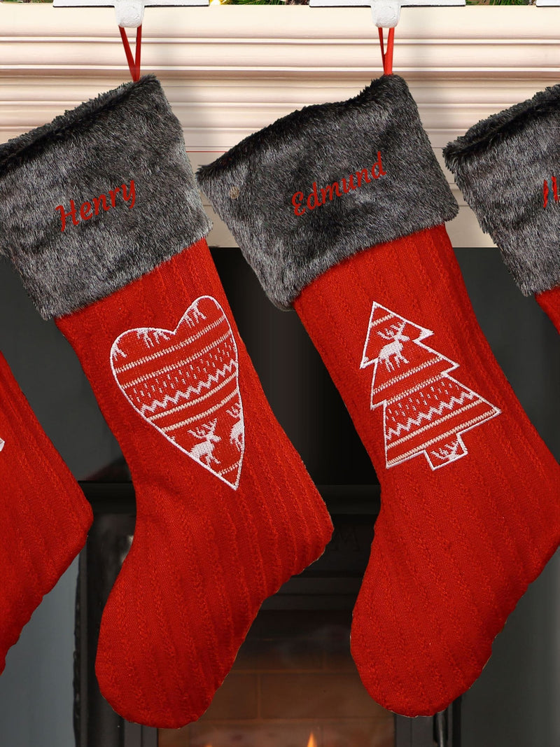 Dibor personalised Christmas stocking H51 W18cm - British product