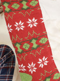 Dibor personalised Christmas stocking with wooden tag - British product