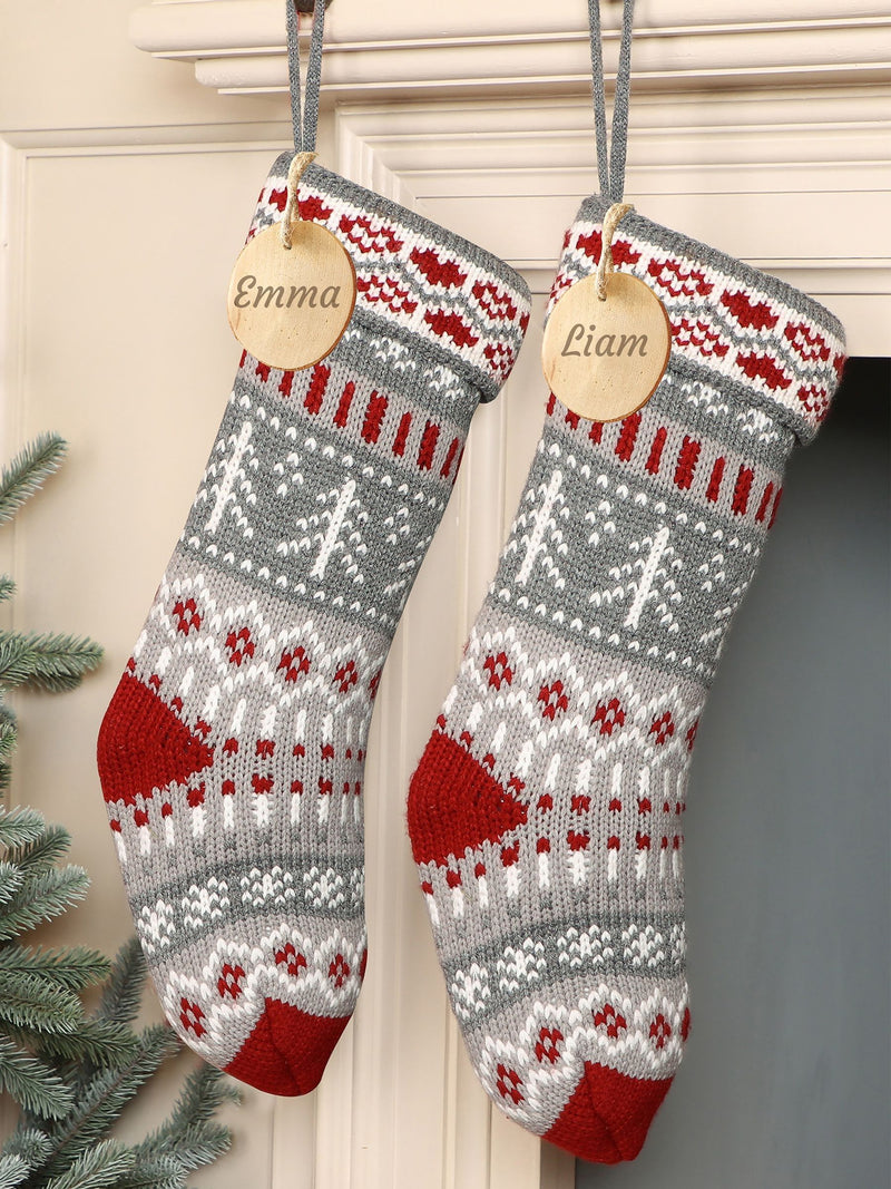 Dibor personalised Christmas stocking 44x18cm - British product