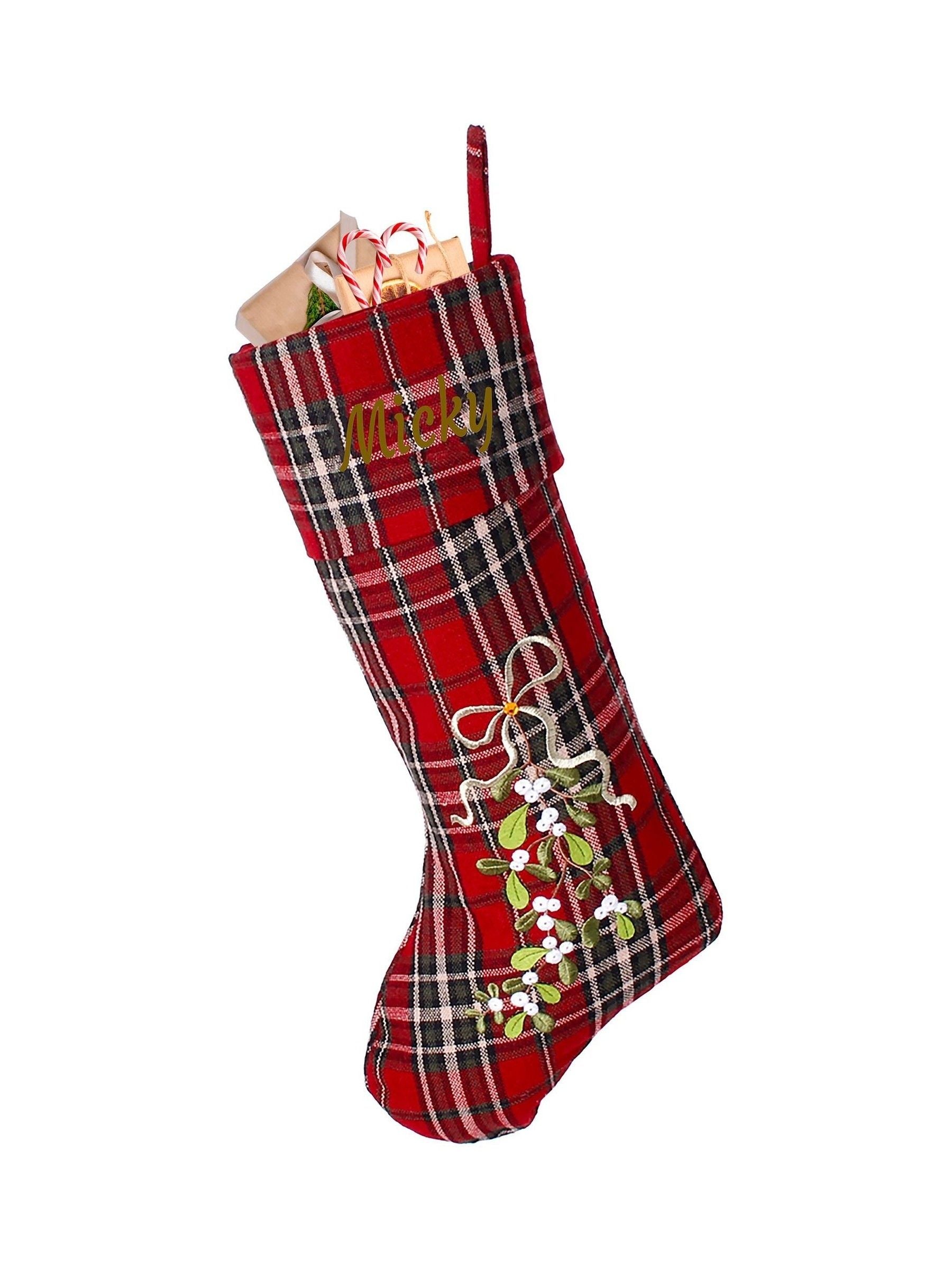 Dibor personalisable Christmas stocking 44x28cm - British product