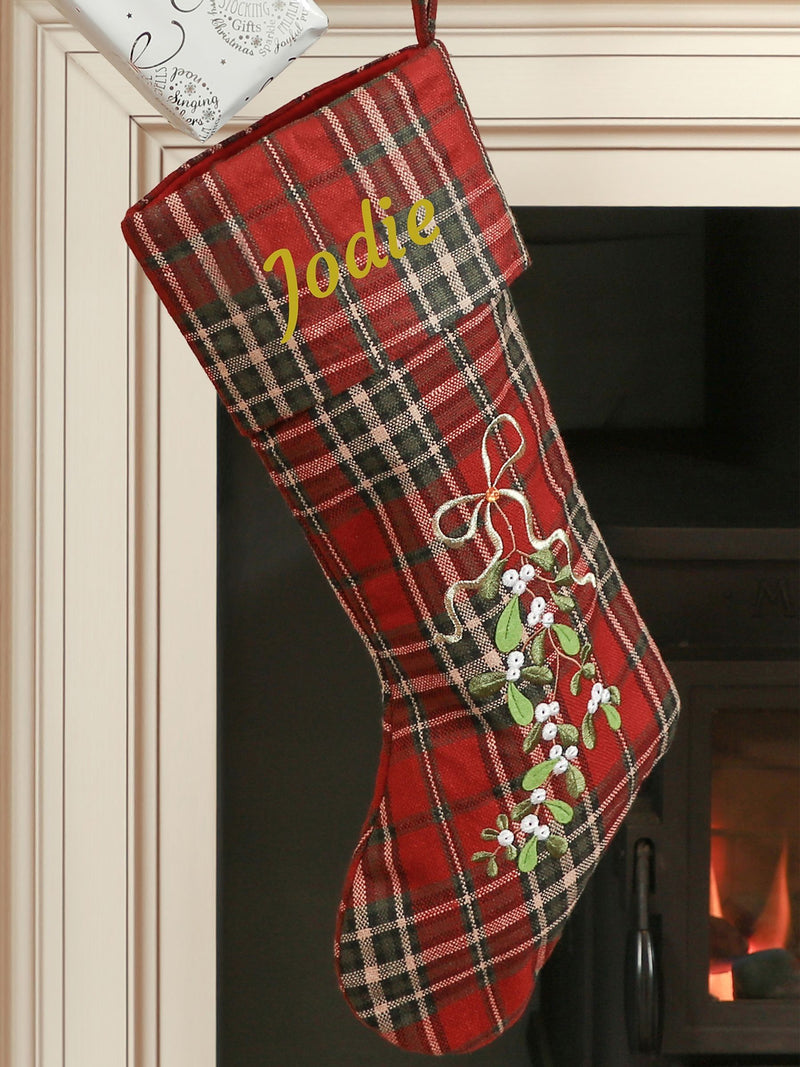 Dibor personalisable Christmas stocking 44x28cm - British product
