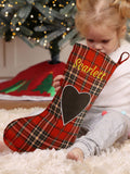 Dibor tartan Christmas stocking H49cm - British product