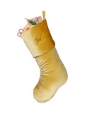 Dibor personalised velvet Christmas stocking H46xW26cm - British product