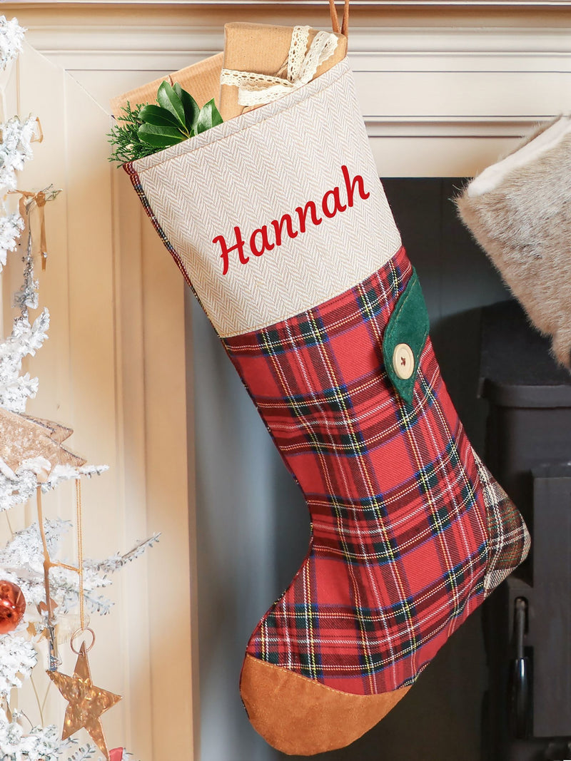 Dibor personalised Christmas stocking 50cm - British product