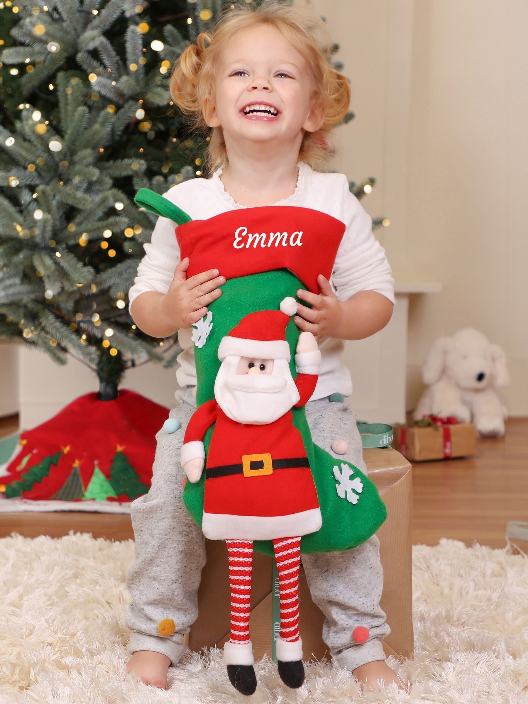 Dibor personalised Christmas stocking - British product