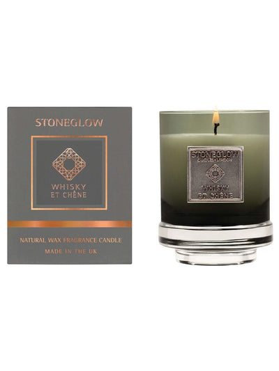 Next Stoneglow Whisky et Chene Metallique Scented Candle- Buy online at McGrocer