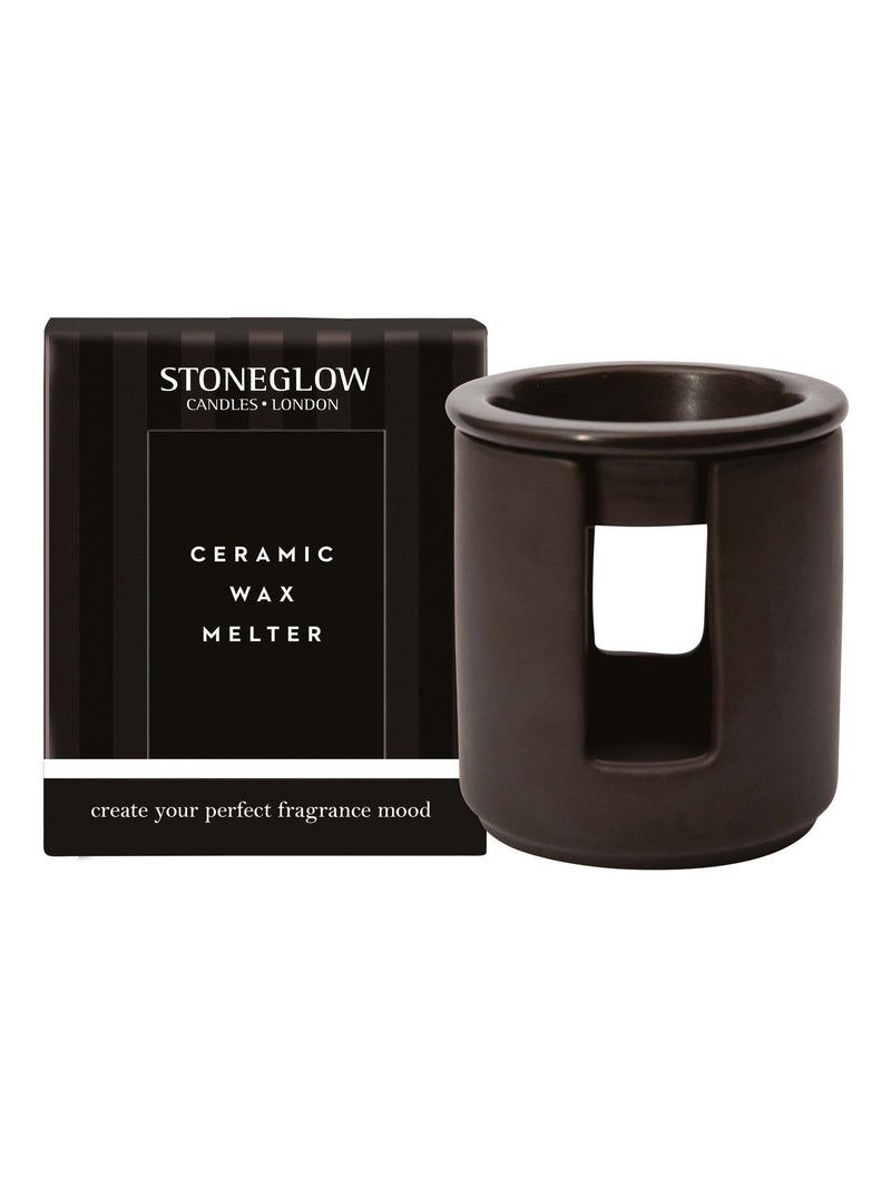 Stoneglow black ceramic wax melter modern classics (British brand)