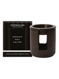 Stoneglow black ceramic wax melter modern classics (British brand)