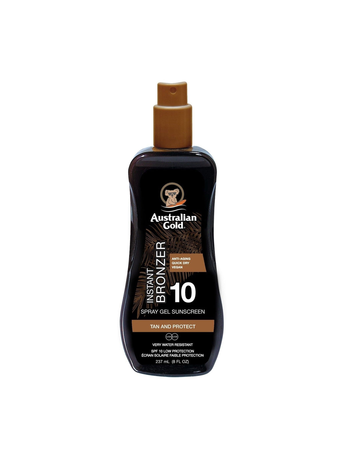 Australian Gold SPF 10 bronzer suncream 237ml - British product