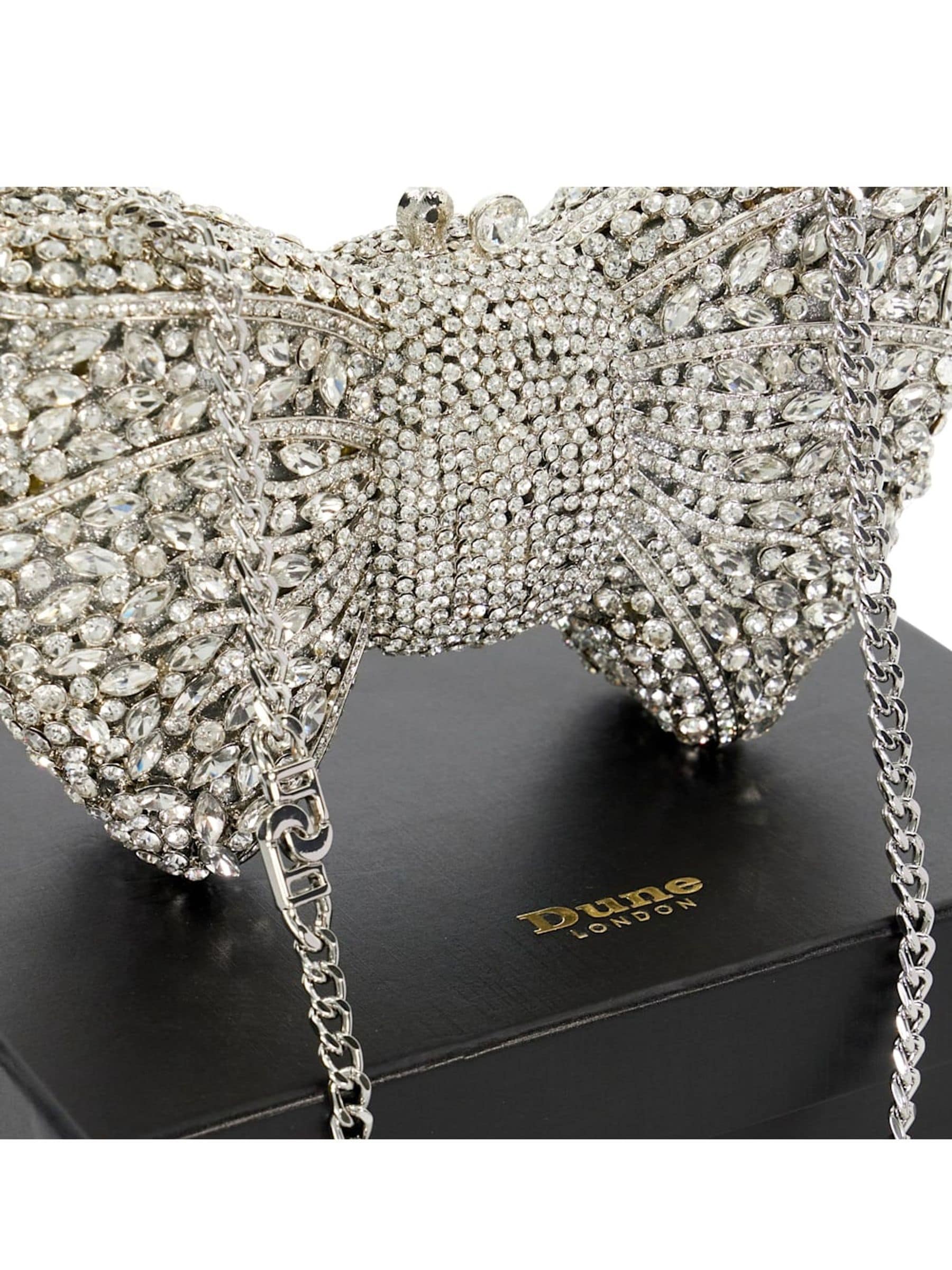 Dune London Enchant diamante clutch bag, UK version