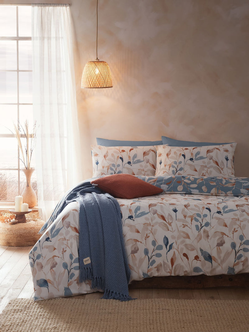 Drift Home Anya Blue duvet cover set - British product