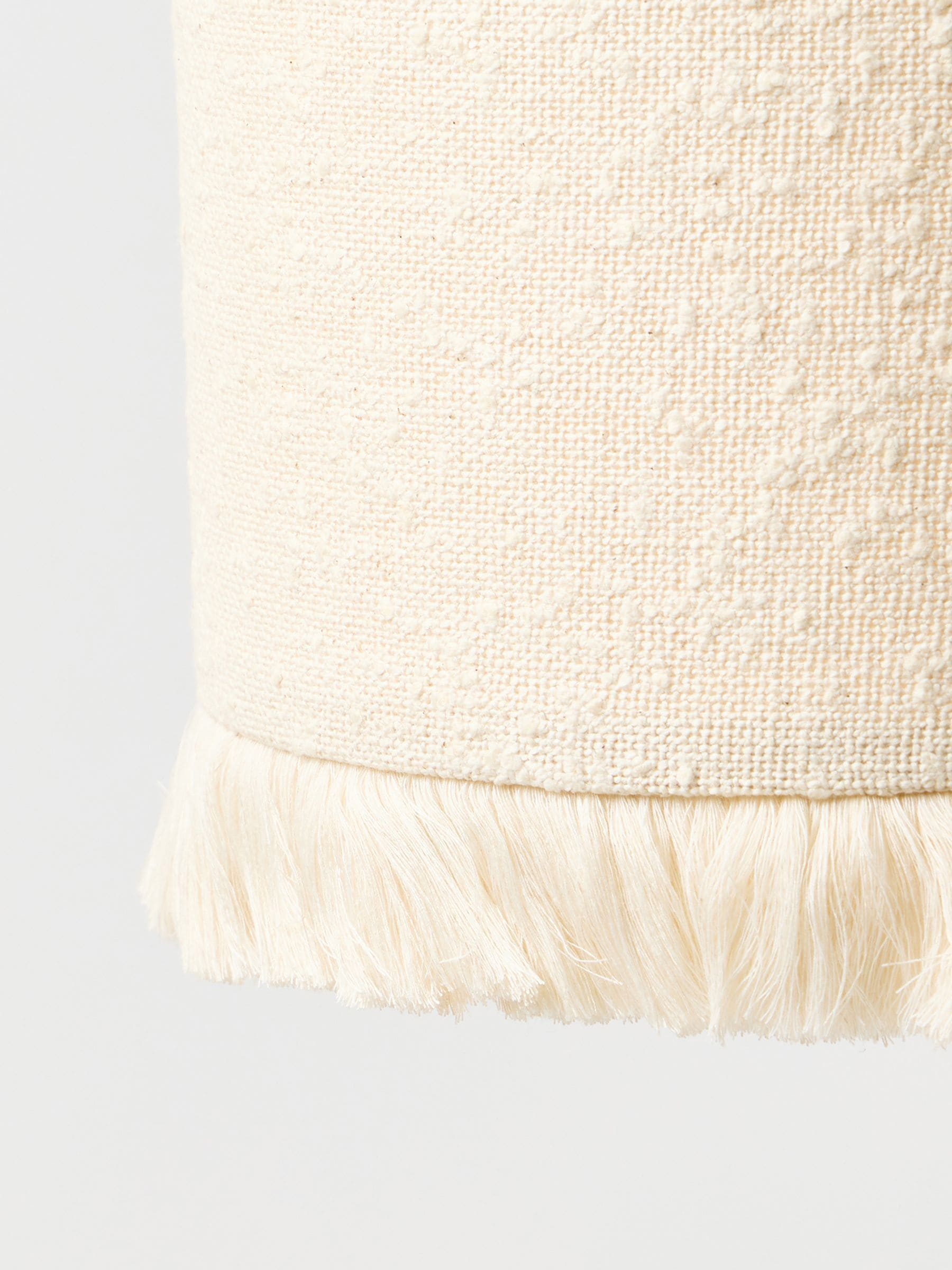 Oliver Bonas boucle tassel drum lamp shade small (British brand)
