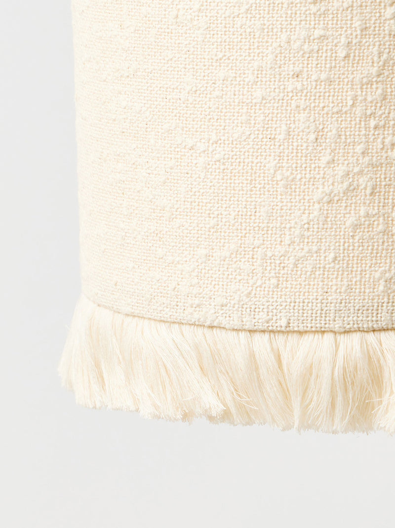 Oliver Bonas boucle tassel drum lamp shade small (British brand)