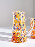 Oliver Bonas Multi Fiesta Glass Confetti Serving Jug