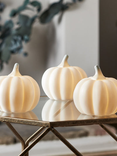 Next Lights4fun Mini Light Up Ceramic Pumpkin Trio- Buy online at McGrocer