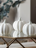 Lights4fun ceramic pumpkin trio with LED lights - British product