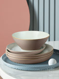 Denby Cream Impression 12-Piece Tableware Dinner Set