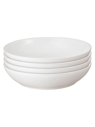 Denby Set aus 4 Baumwollweißen Pastaschüsseln