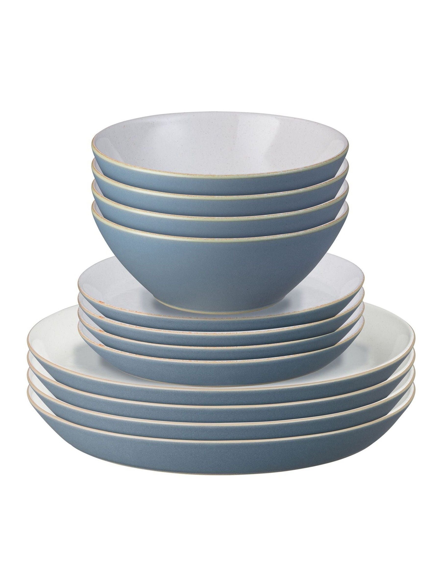 Denby Cream Impression 12-piece tableware set - British product