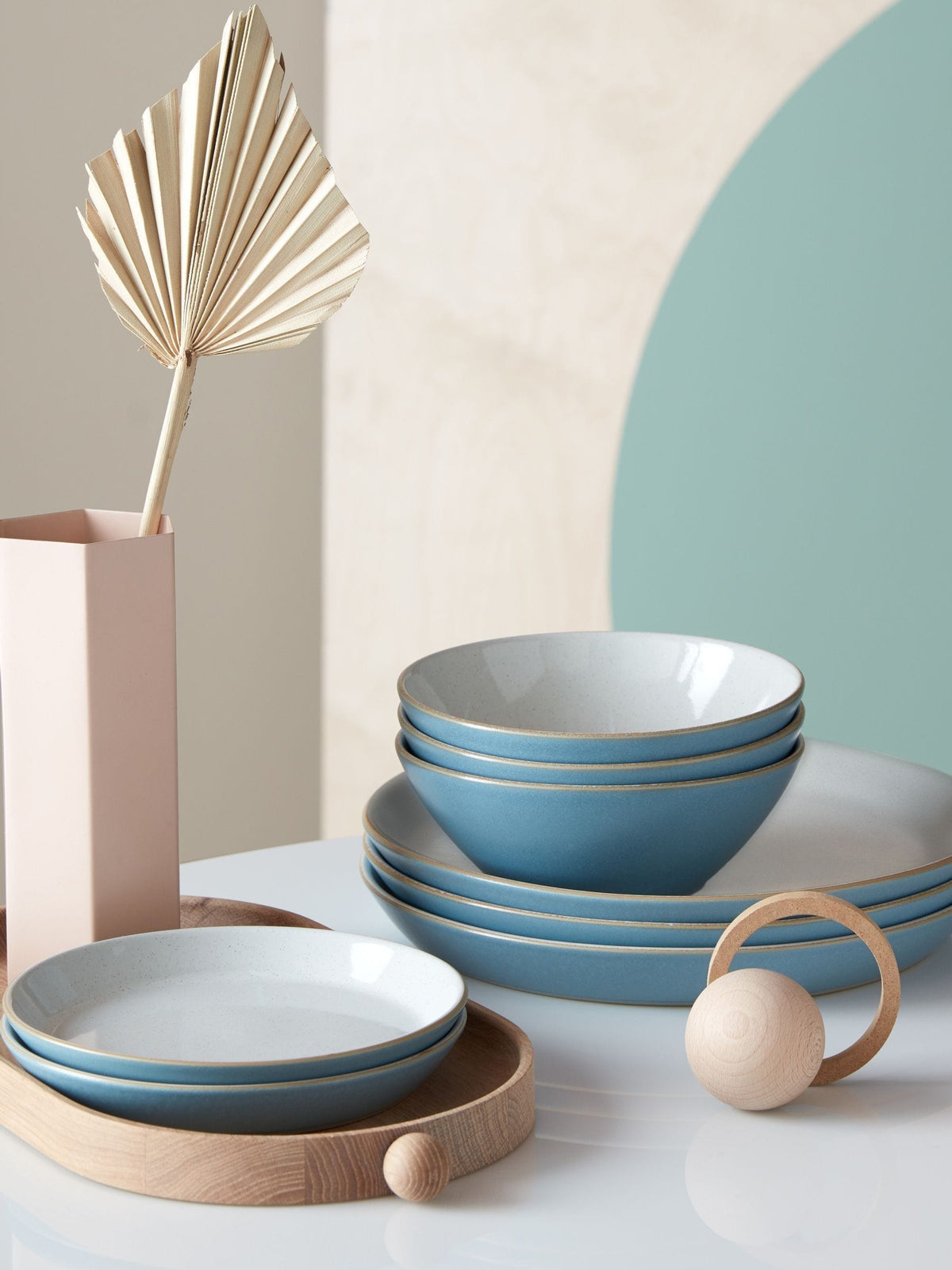 Denby Cream Impression 12-piece tableware set - British product