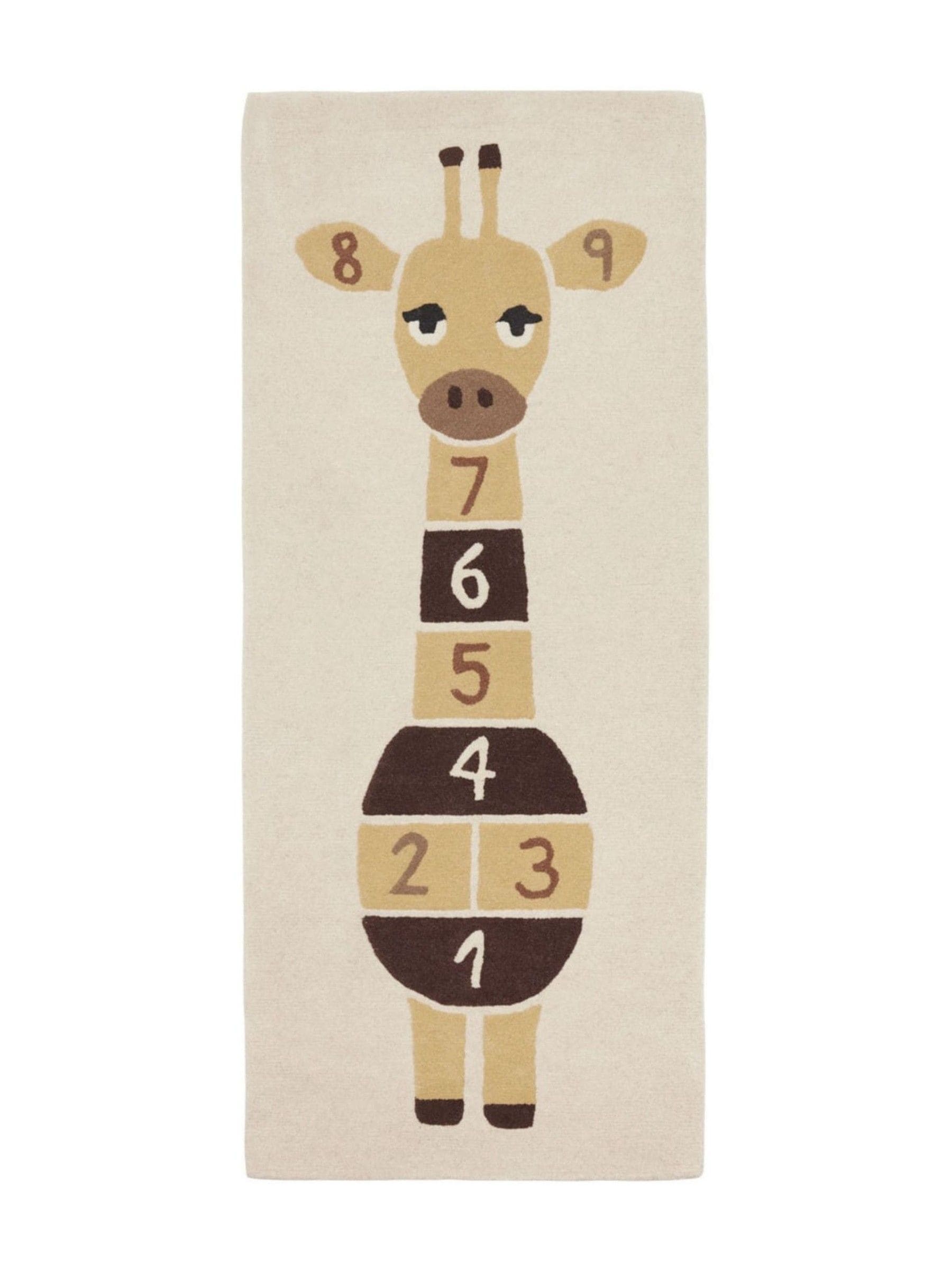 OYOY Mini Yellow Giraffe Hopscotch Rug - British product