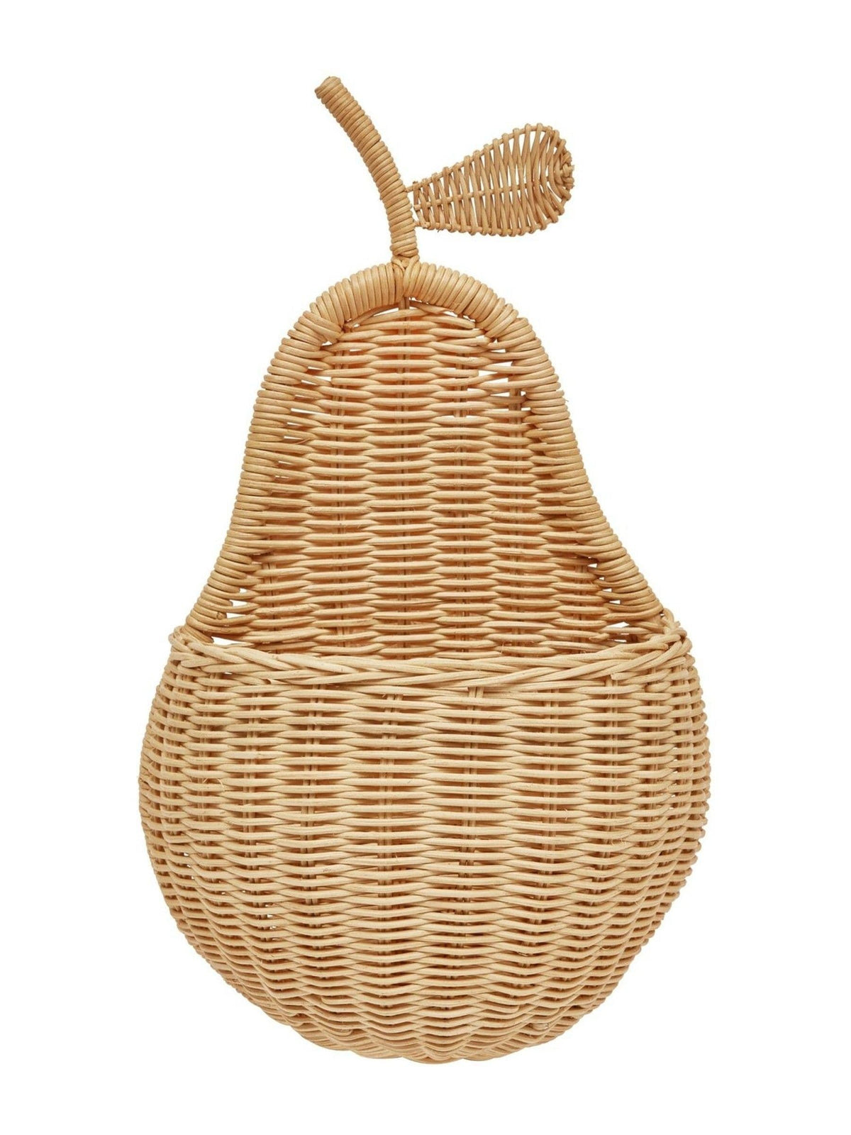 OYOY Mini Pear Wall Basket rattan storage (British brand)