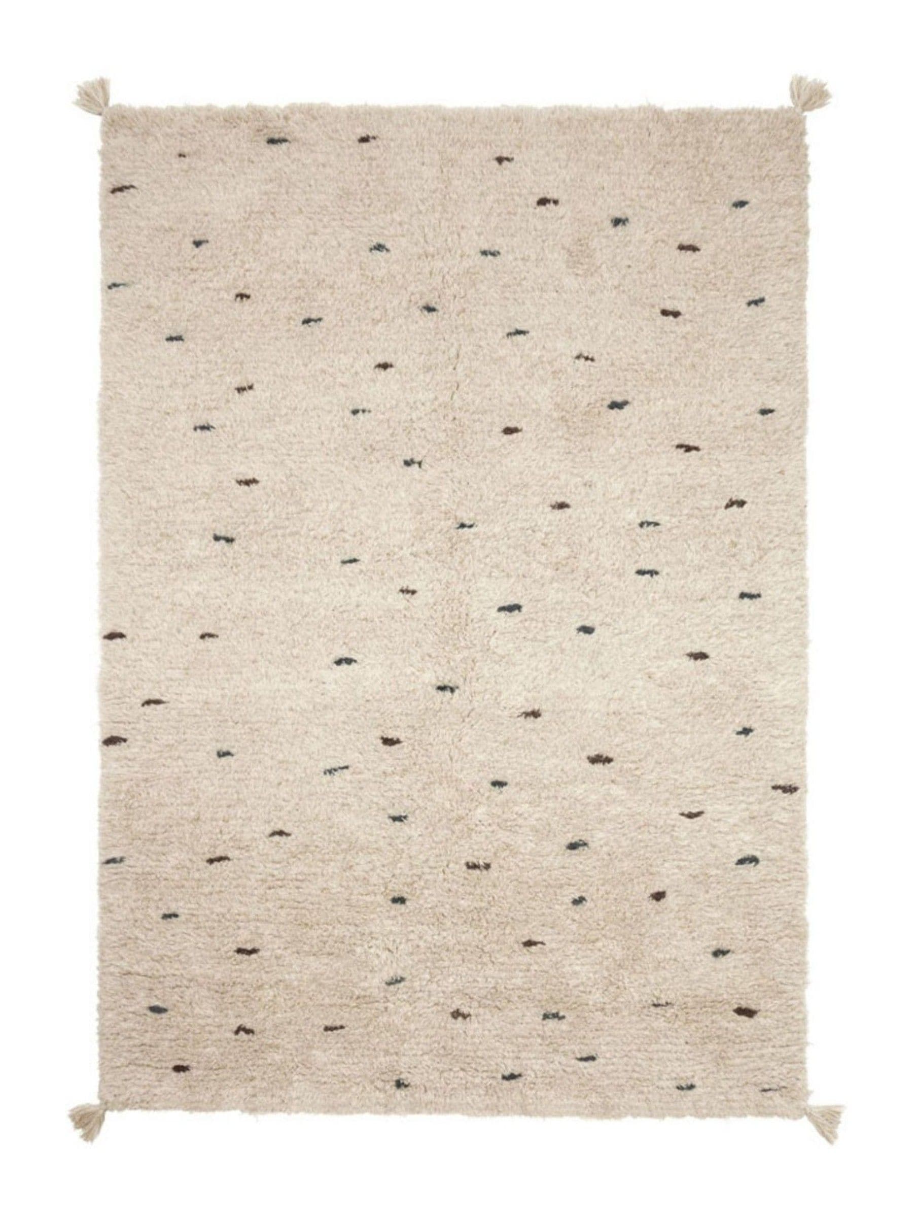 OYOY Living white dot rug 200x140cm, UK version