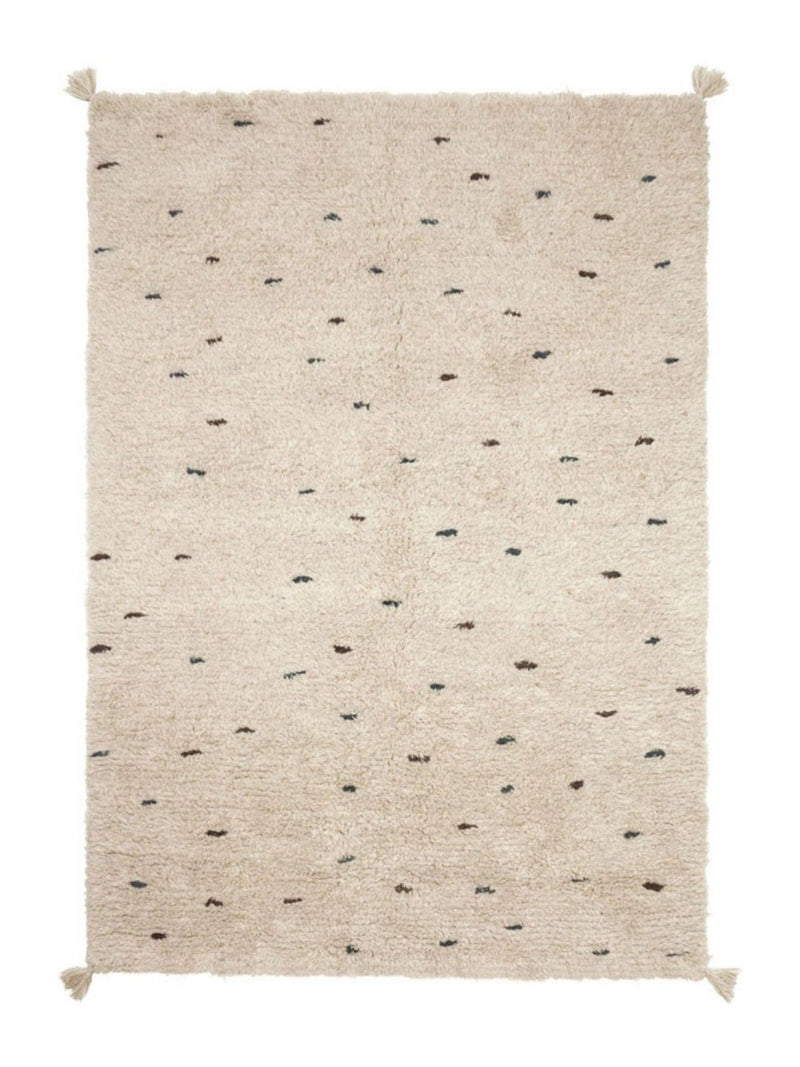 OYOY Living white dot rug 200x140cm, UK version
