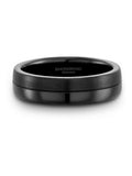 Beaverbrooks Black Zirconium Ring 6mm Width - British product